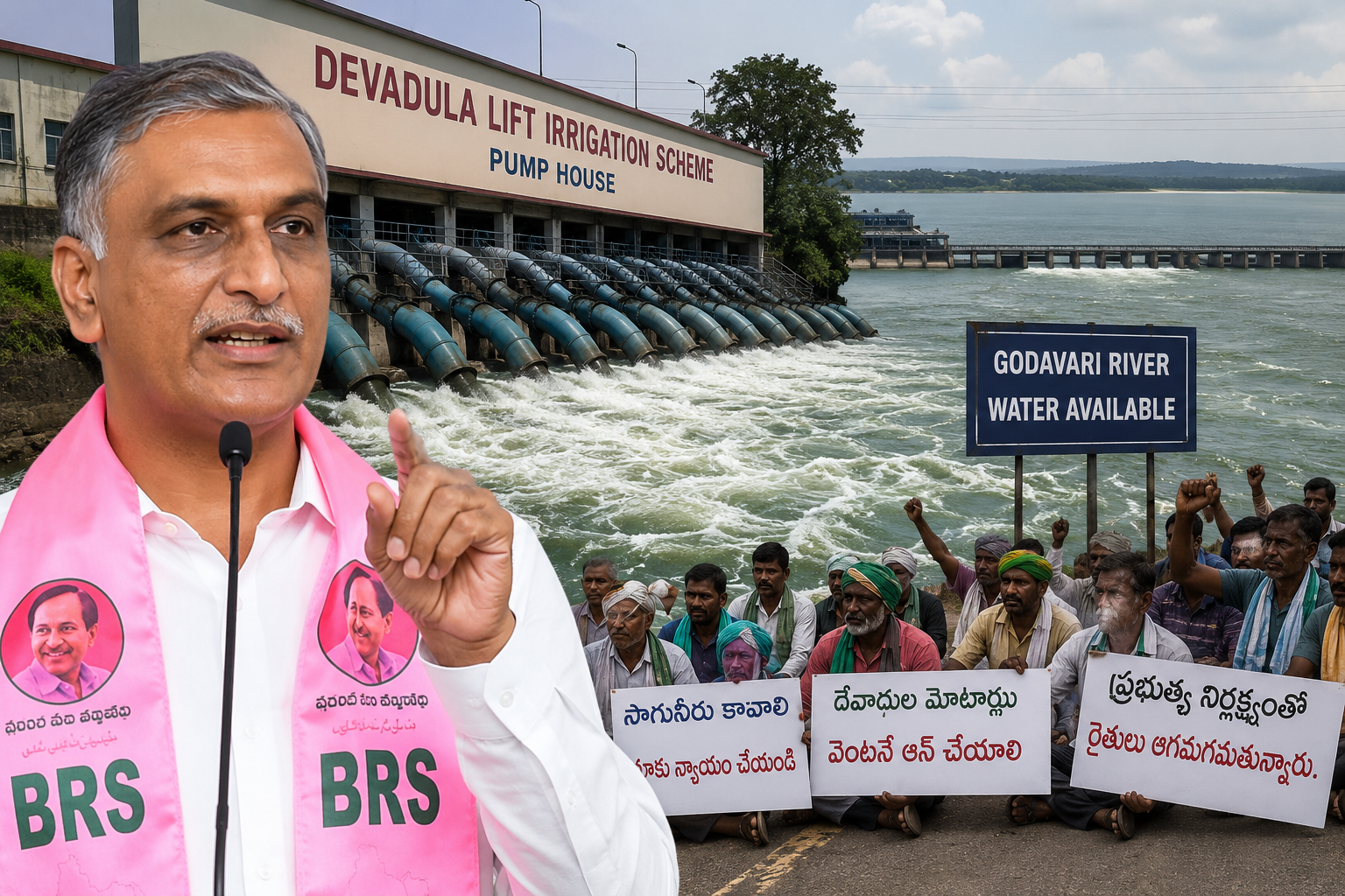 💧 దేవాదుల ప్రాజెక్ట్ మోటార్లు వెంటనే నడపాలి.. హరీశ్‌రావు డిమాండ్!